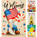 G128 set of 4 patriotic and seasonal gnomes garden flags, 12x18 inch, photo 3
