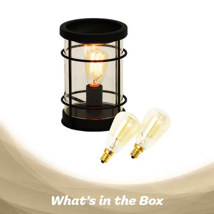 G128 Black Wax Melt Warmer for Scented Wax, Candle Burner, Electric Wax Heater Fragrance Essential Oil Burner for Spa Yoga Gym Office Home Decor