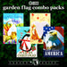 G128 set of 4 holiday and patriotic animals garden flags, 12x18 inch, photo 4
