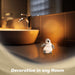 G128 small resin baby penguin statue, 4 inch tabletop winter figurine