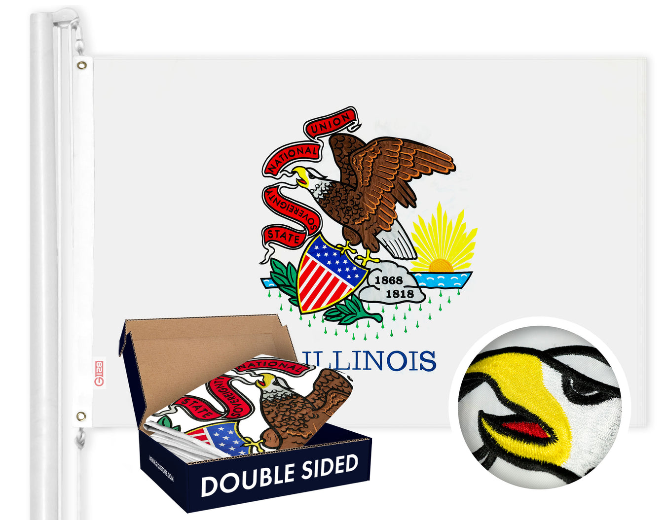 210D Double Sided State Flags