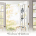 G128 black cardinal metal wind chime, about 25.5 inches hanging length