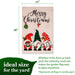 G128 set of 4 halloween, christmas, mardi gras gnomes garden flags, 12x18 inch, photo 2