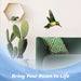 G128 green hummingbird metal wall art hanging decor, 12 inch nominal size