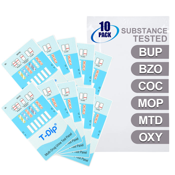 Mintegrity [10pk] 6 Panel Urine Drug Test Card for Home | High Sensitivity Substance Screening Home Detection Urine Dip Card | MT-WDOA-865