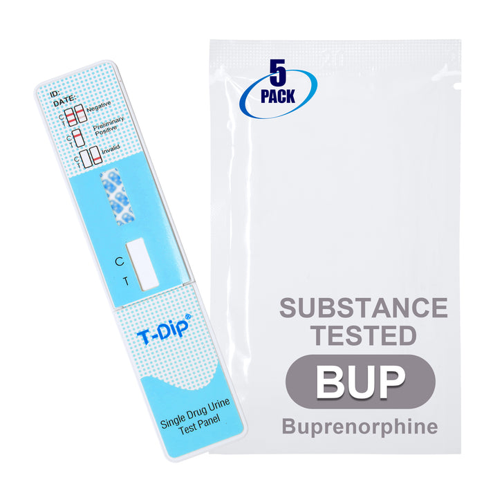 Mintegrity [5pk] - Buprenorphine (BUP) Single Panel Drug Tests Card, Single Panel BUP Screen Urine Drug Test Card | MT-WDBU-114