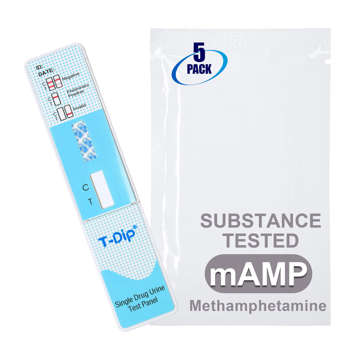 Mintegrity [5pk] - Methamphetamine (MET/mAMP) Single Panel Drug Tests Card, Single Panel MET/mAMP Screen Urine Drug Test Card | MT-WDMA-114