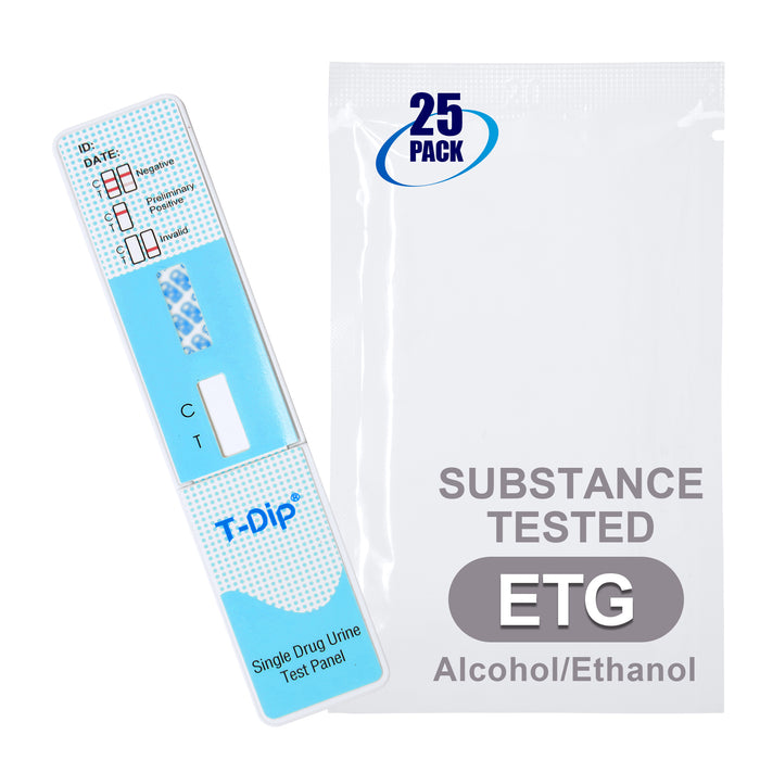 Mintegrity [25pk] - Alcohol (ETG) Single Panel Drug Tests Card, Single Panel ETG Screen Urine Drug Test Card | MT-WETG-114