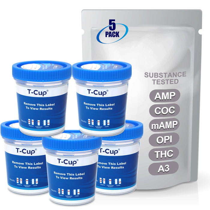 Mintegrity 5 Pack 5-Panel Instant at Home Urine Drug Test Kits | Multi-Panel Urine Screening Testing Kit with Adulteration Test | MT-TDOA-254A3