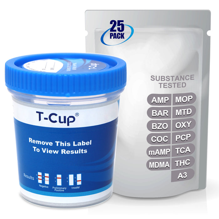 Mintegrity 25 Pack 12-Panel Instant at Home Urine Drug Test Kits | Multi-Panel Urine Screening Testing Kit with Adulteration Test | MT-TDOA-7125A3
