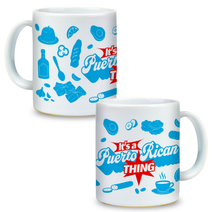 Puerto Rican Thing 11oz Coffee Mug | Boricua Ceramic Coffee Cup | Puerto Rico Gift
