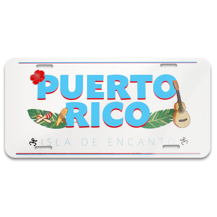 Puerto Rico License Plate | La Isla del Encanto Car Tag | Puerto Rico Auto Tag | Aluminum License Plate | Puerto Rico Gift