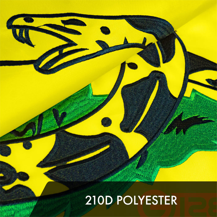 Gadsden (Dont Tread On Me) Flag 300D Embroidered Polyester 2x3 Ft