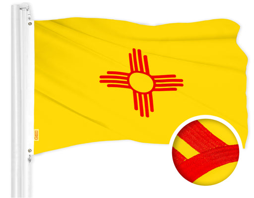 Anley New Mexico State Flagge 3x5 Fuß | UV-beständig
