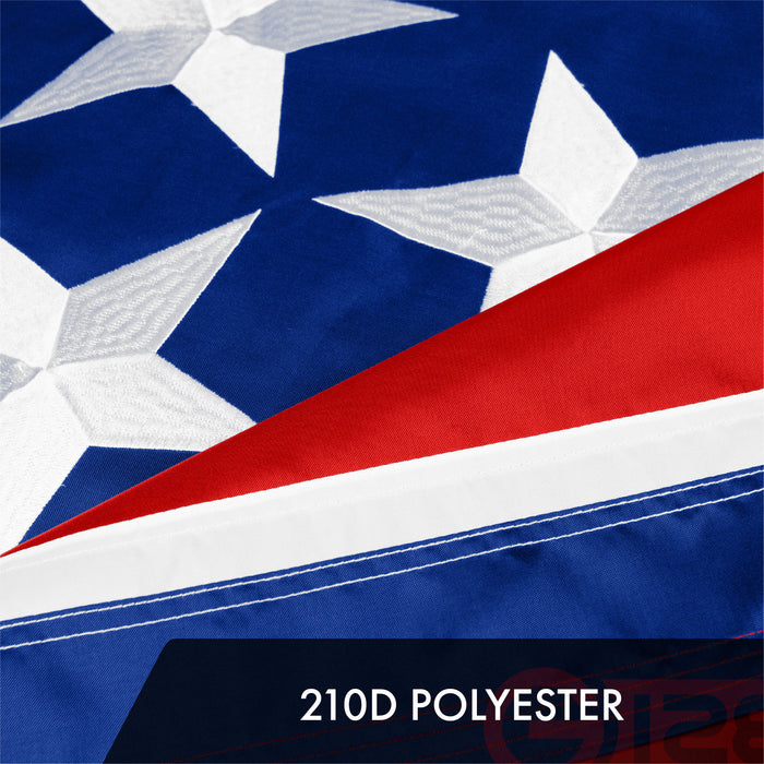 G128 2 Pack: Tennessee TN  | 2x3 Ft | ToughWeave Series Embroidered 300D Polyester | Embroidered Design, Indoor/Outdoor, Brass Grommets
