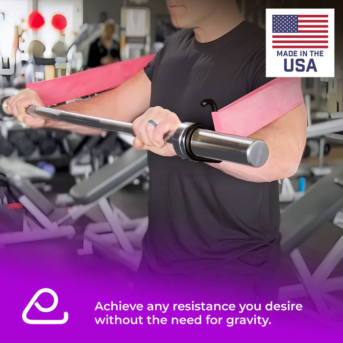 Resistance Band Bar Collar Hooks | Fitness Handles, Workout Bar Attachment, Use with Any 2" Olympic Bar | USA MADE, Fitness Accessories for Home Gym