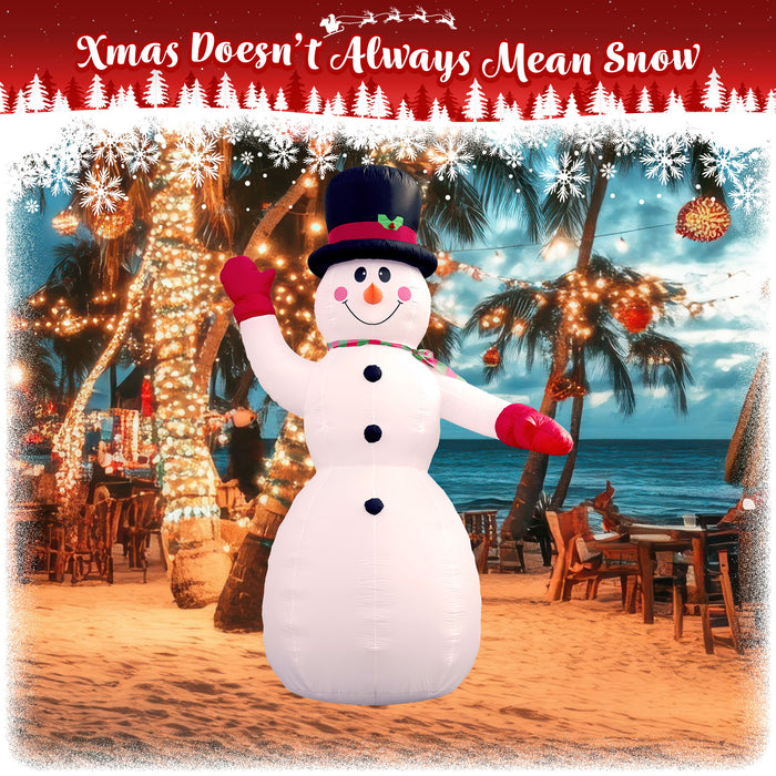 G128 14.76 ft H Snowman Christmas Inflatable Decor with LED Lights, Christmas Outdoor Holiday Yard Decoration, Fast Inflate, Weather-Resistant, Outdoor Use