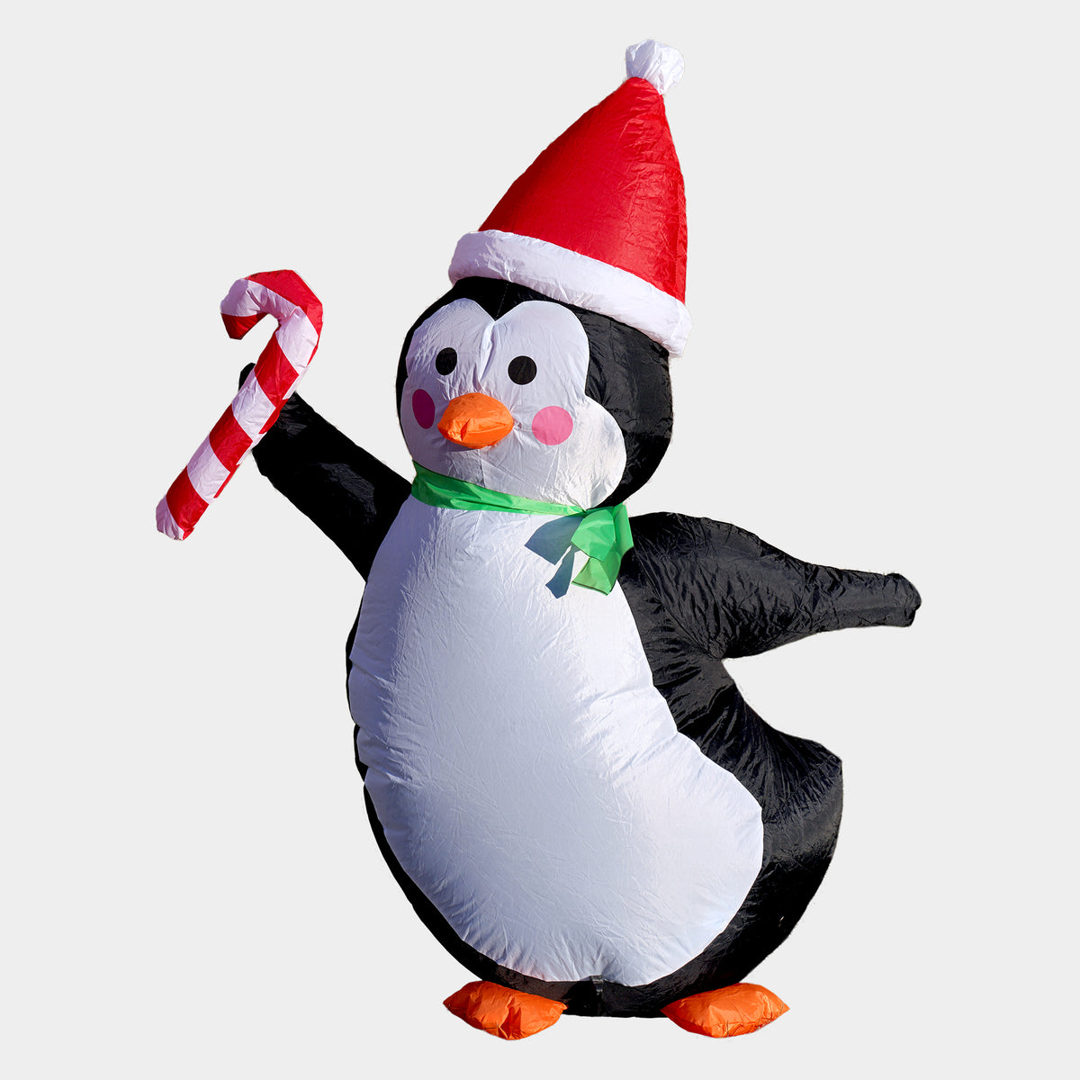 G128 4 ft H Penguins with Candy Canes Christmas Inflatable Decor with ...