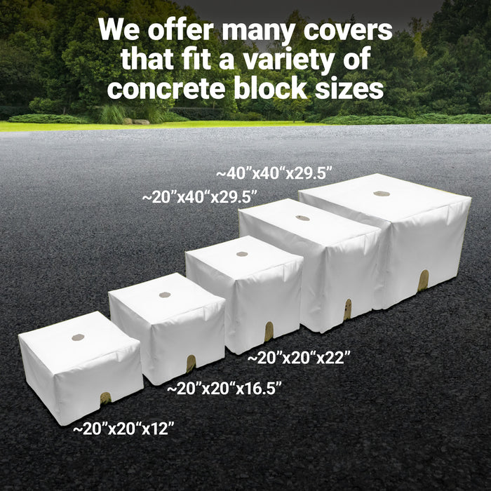 G128 2 Pack Tent Block Cover 20x20x12 Inch