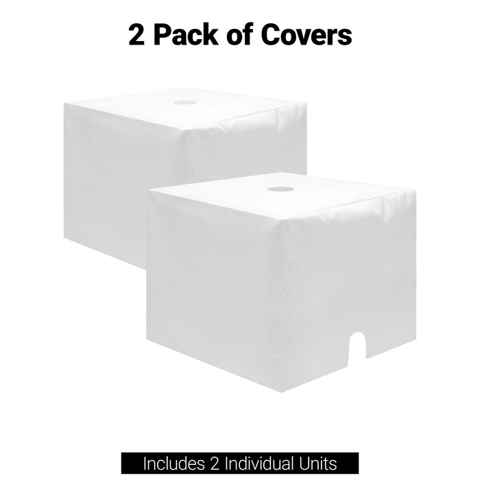 G128 2 Pack Tent Block Cover 20x20x16.5 Inch