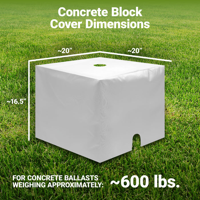 G128 4 Pack Tent Block Cover 20x20x16.5 Inch