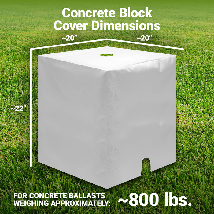 G128 2 Pack Tent Block Cover 20x20x22 Inch