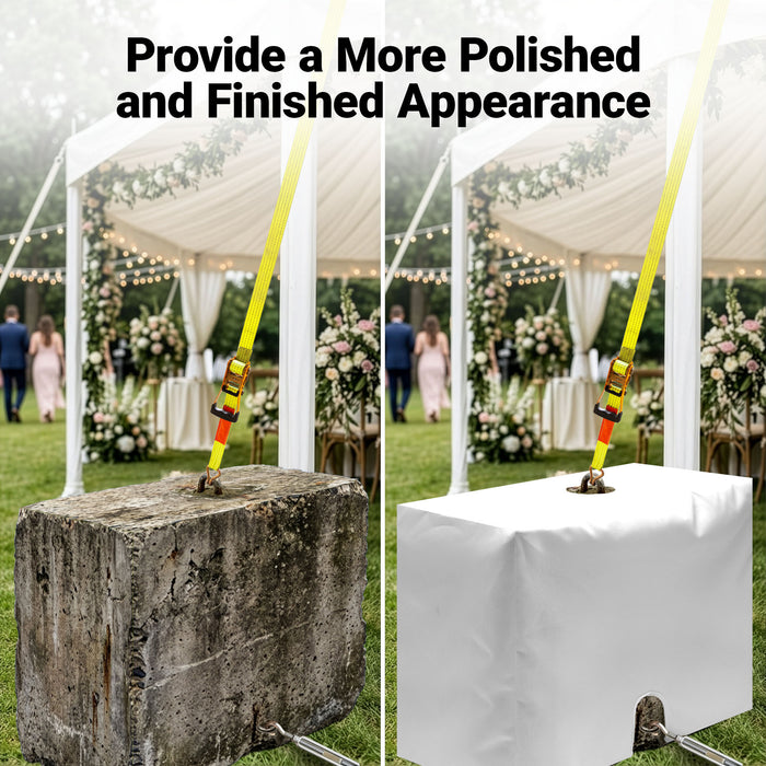 G128 2 Pack Tent Block Cover 20x40x29.5 Inch