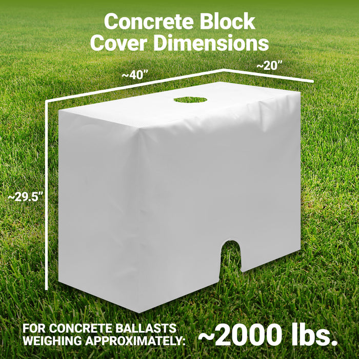 G128 4 Pack Tent Block Cover 20x40x29.5 Inch