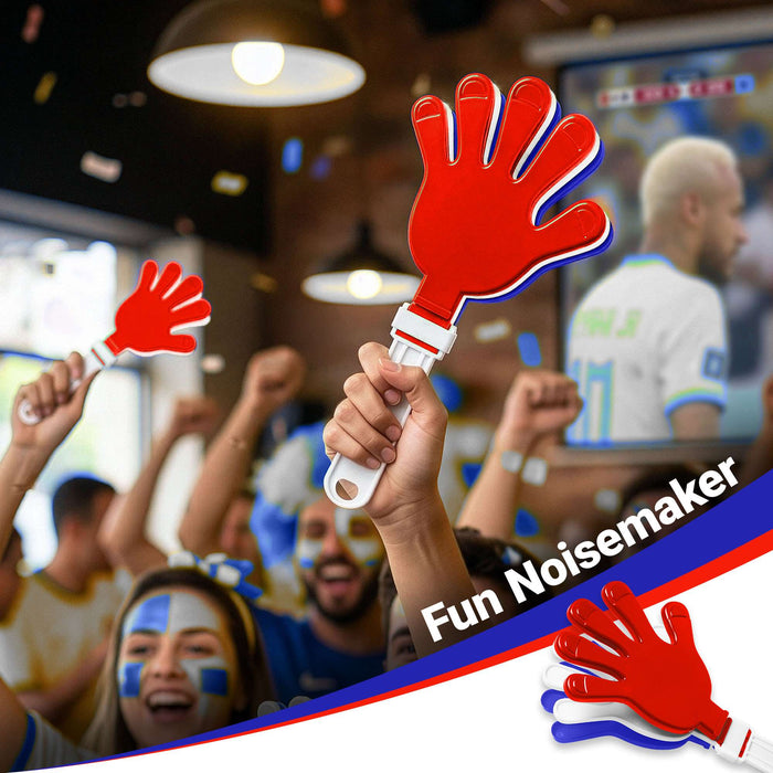 G128 World Soccer Tournament 2026 Cup Soccer Fan Set 6PCS, France Fan Merch with Flag and Bracelet, Accessories for Sports Parties