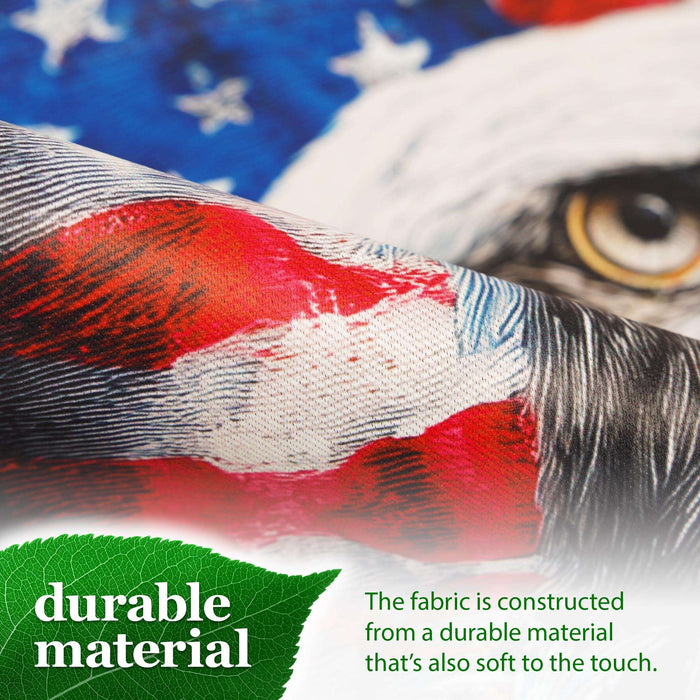G128 USA 250th Anniversary American Bald Eagle Garden Flag 12x18 In | Double Sided Printed Patriotic Yard Decoration | America 1776–2026 Celebration Flag for Lawn or Garden