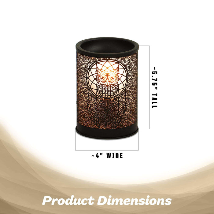 G128 Owl Scented Melter, Wax Melt Warmer for Scented Wax, Candle Burner, Electric Wax Heater Fragrance Essential Oil Burner for Spa Yoga Gym Office Home Decor