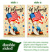 G128 set of 4 patriotic and seasonal gnomes garden flags, 12x18 inch, photo 4