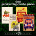 G128 set of 4 christmas tree and pumpkin trucks garden flags, 12x18 inch, photo 5