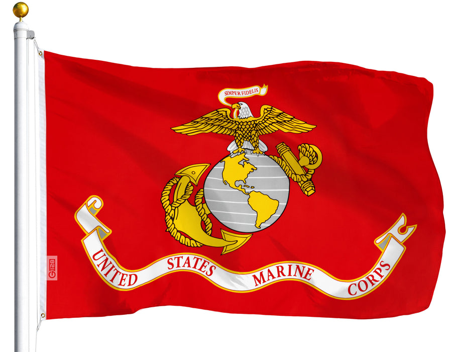 USMC (US Marine Corps) Flag 75D Printed Polyester 3x5 Ft