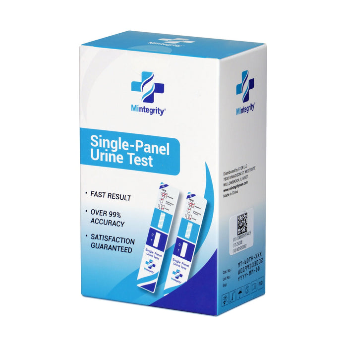 Mintegrity [5pk] - Marijuana (THC) Single Panel Drug Tests Card, Single Panel THC Screen Urine Drug Test Card with 50 ng/ml Cutoff Level