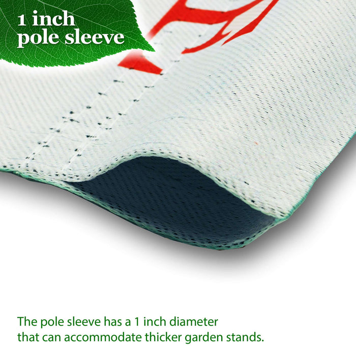 G128 Combo Pack: Garden Flag Stand 36x16IN & Garden Flag Welcome Kitten Patriotic Printed 12x18IN Double Sided