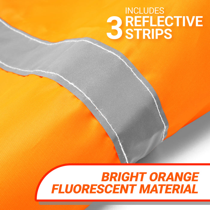 G128 - Orange Windsock Heavy Duty Printed 210D Wind Direction Measurement (Orange 30" 2PK)