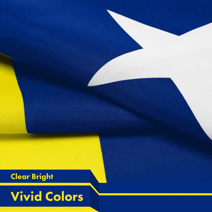 G128 Curacao Curacaoan Flag | 3x5 Ft | LiteWeave Pro Series Printed 150D Polyester | Indoor/Outdoor, Vibrant Colors, Brass Grommets