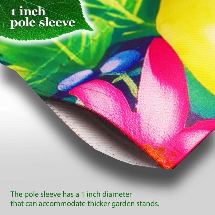 G128 36x16IN Garden Flag Stand & 12x18 Hello Summer Watermelon Flag Kit