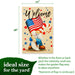 G128 set of 4 welcome gnomes for all seasons garden flags, 12x18 inch, photo 2