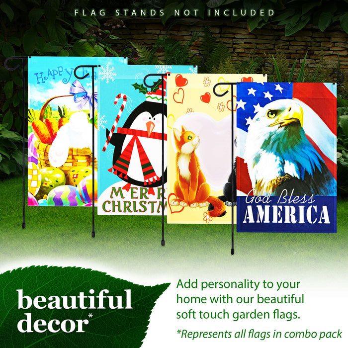 G128 set of 4 holiday and patriotic animals garden flags, 12x18 inch, photo 8