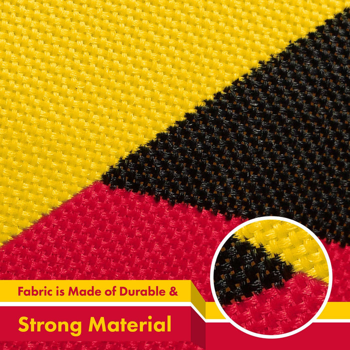 G128 3 Pack: Angola Angolan Flag | 3x5 Ft | LiteWeave Pro Series Printed 150D Polyester | Country Flag, Indoor/Outdoor, Vibrant Colors, Brass Grommets