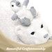 G128 resin polar bear with baby cub statue, 4 inch tabletop winter figurine