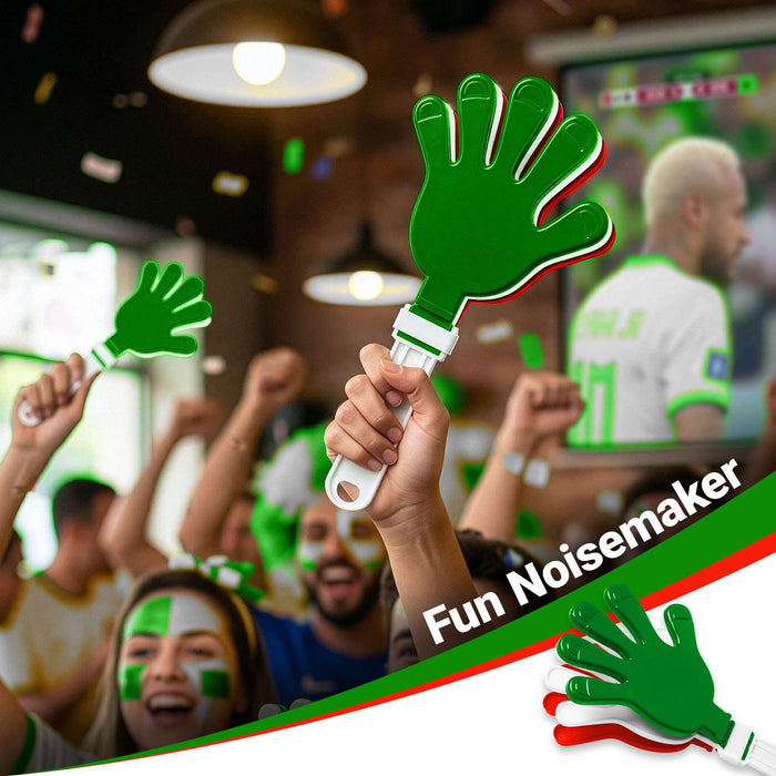 G128 World Soccer Tournament 2026 Cup Soccer Fan Set 6PCS, Mexico Fan Merch with Flag and Bracelet, Accessories for Sports Parties