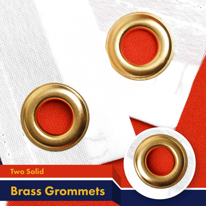 G128 10 Pack: New Orleans Flag | 3x5 Ft | LiteWeave Pro Series Printed 150D Polyester | City Flag, Indoor/Outdoor, Vibrant Colors, Brass Grommets
