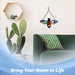 G128 bee stained glass suncatcher window hanging ornament with metal frame, 14 inch nominal size
