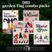 G128 set of 4 halloween, christmas, mardi gras gnomes garden flags, 12x18 inch, photo 4