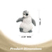 G128 small resin baby penguin statue, 4 inch tabletop winter figurine