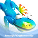 G128 light blue gecko lizard metal wall art hanging decor, 9 inch nominal size