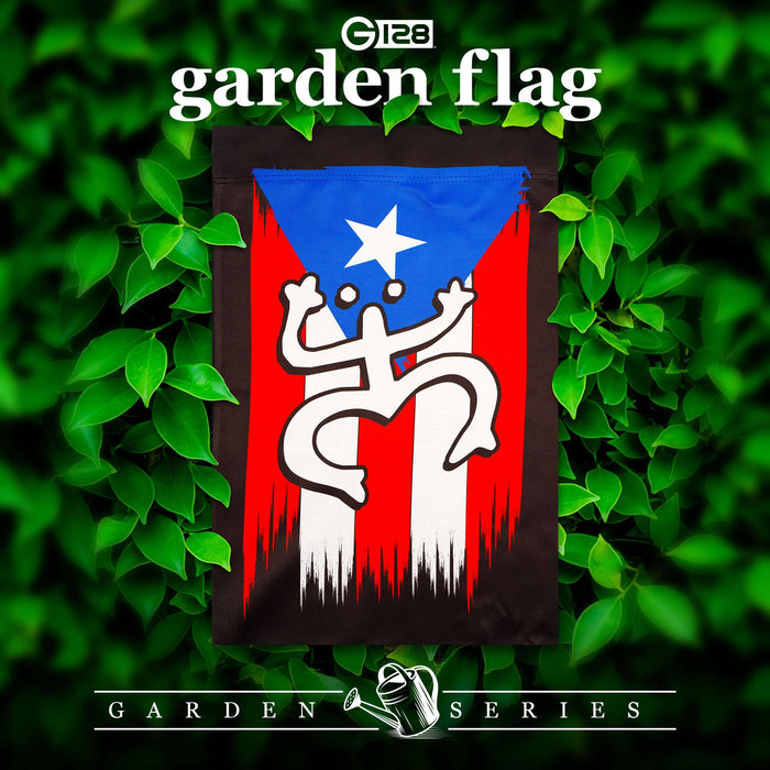 G128 Puerto Rico Coqui Frog Garden Flag 12x18 In Double Sided Yard Garden Lawn Decoration